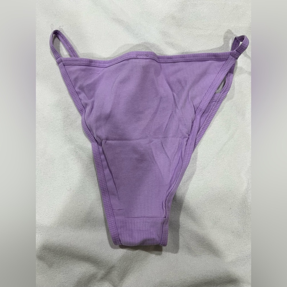 NEW NIP VS PINK victoria secret bikini panty underwear XL purple starfish - Picture 2 of 7